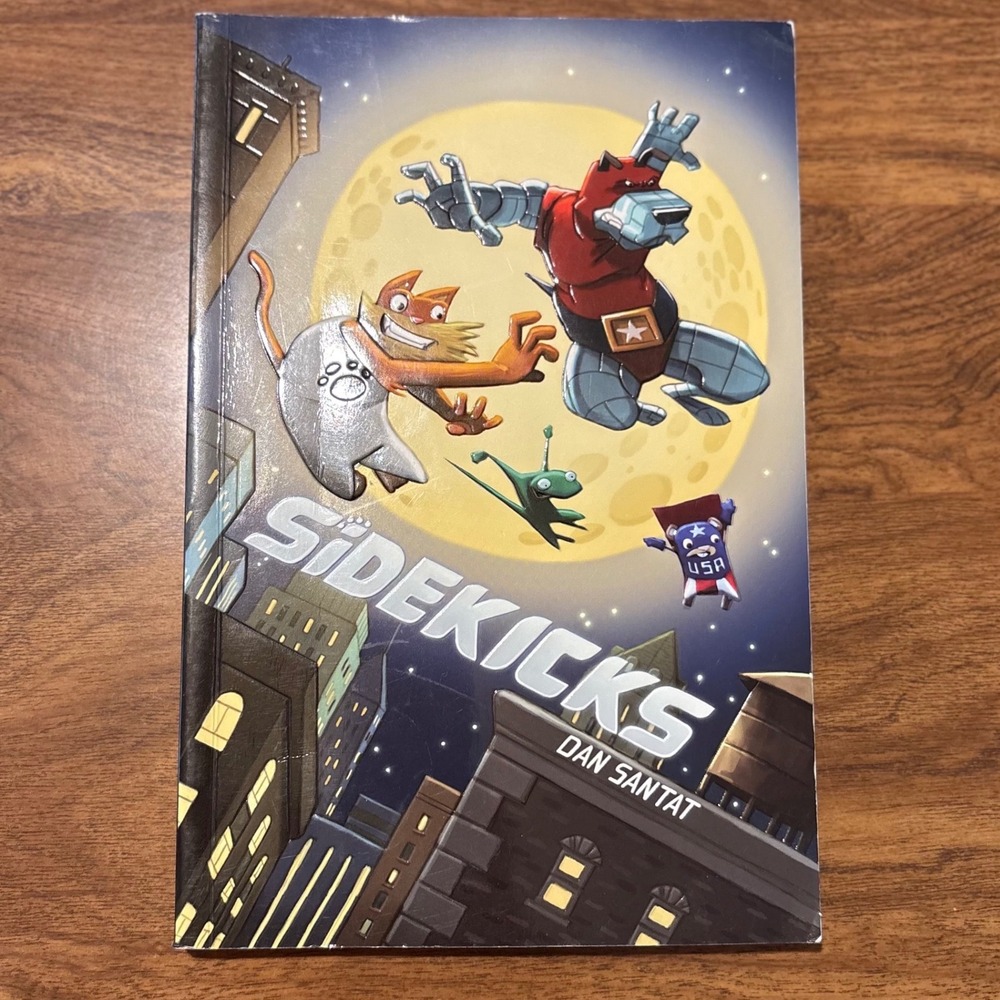 *Signed Sidekicks Dan Santat Graphic Novel First Edition Paperback Scholastic